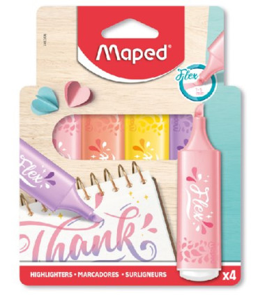 ROTUL. FLUOR MAPED FLEX PASTEL B/4