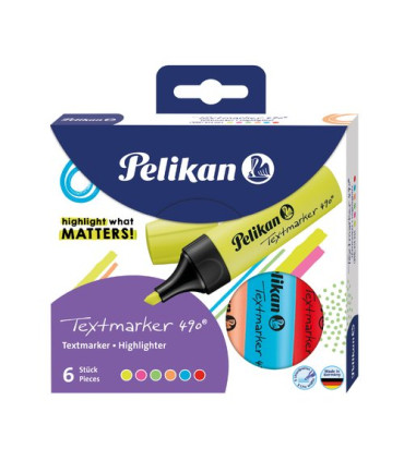 ROTUL.FLUOR PELIKAN 490  VIVOS C/6