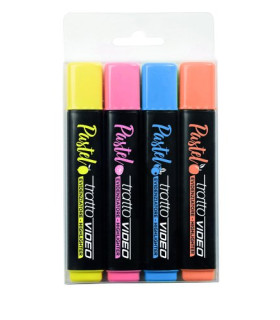 ROTUL.FLUOR TRATTO VIDEO PASTEL SURT.C/4