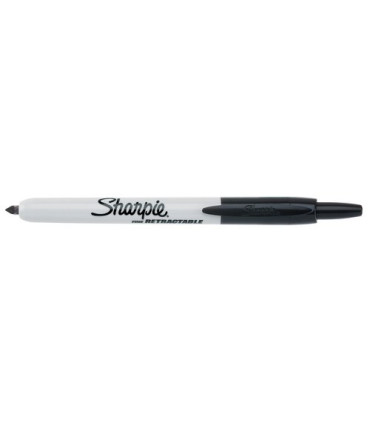 ROTUL.PAPERMATE SHARPIE RETRACTIL NEGRO