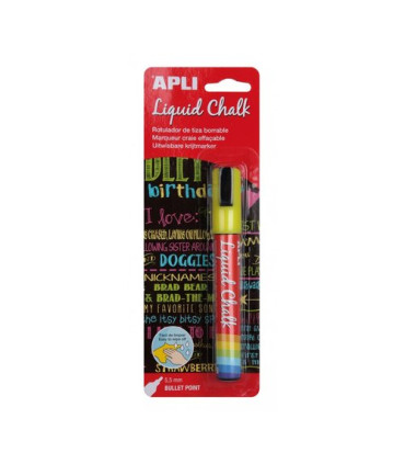 ROTUL.PIZAR.APLI CHALK CONICO AMARILLO