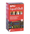 ROTUL.PIZAR.APLI CHALK CONICO ORO C/12