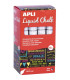 ROTUL.PIZAR.APLI CHALK CONICO PLATA C/12