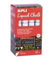 ROTUL.PIZAR.APLI CHALK CONICO PLATA C/12