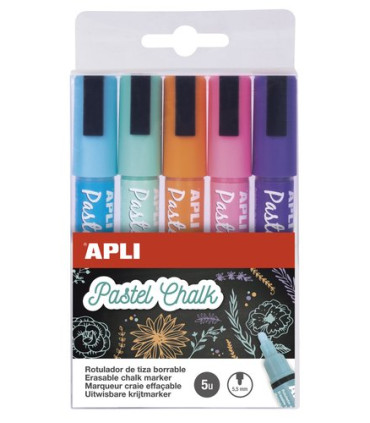 ROTUL.PIZAR.APLI CHALK CONICO SURT. B/5