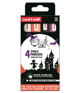 ROTUL.UNIBALL CHALK MARKER PWE 5M 4P C/4