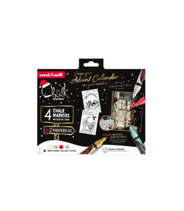 ROTUL.UNIBALL CHALK MARKER PWE-5M SET.4