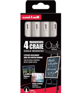 ROTUL.UNIBALL CHALK MARKER PWE 5M 4P C/4