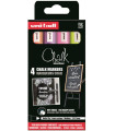 ROTUL.UNIBALL CHALK MARKER PWE 5M 4P C/4