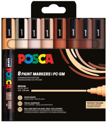 ROTUL.UNI-POSCA PC-5M PORTRAIT E/8