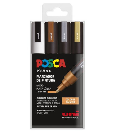ROTUL.UNI-POSCA PC-5M  COL. GALAXIA B/4