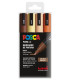 ROTUL.UNI-POSCA PC-5M  COL. MADERA B/4