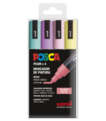 ROTUL.UNI-POSCA PC-5M  COL. PASTEL B/4
