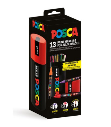 ROTUL.UNI-POSCA LATA METALICA DE 13