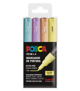 ROTUL.UNI-POSCA PC-1M PASTEL E/4