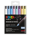 ROTUL.UNI-POSCA PC-1MR PASTEL E/8
