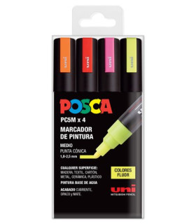 ROTUL.UNI-POSCA PC-5M FLUOR E/4