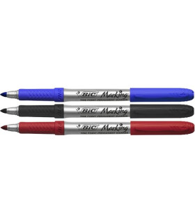 ROTUL.BIC MARKING COL.METAL CAJA DE 12