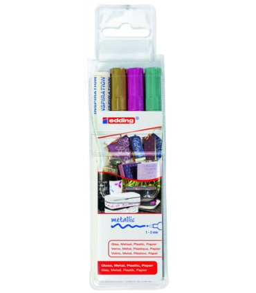 ROTUL.EDDING  751 B/3 (plata, azul y vio