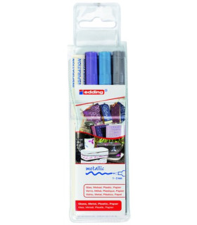ROTUL.EDDING  751 B/3 (plata, azul y vio