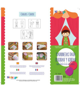 MARIONETA DEDOS CAPERUCITA ROJA PACK 6