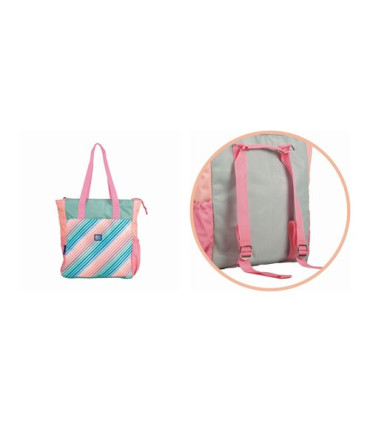 MOCHILA-BOLSO OXFORD COLOR BLOCK CONVERT