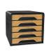 MODULO CEP ESTANDAR 5 CAJONES NEGRO