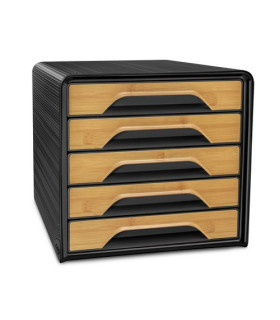 MODULO CEP ESTANDAR 5 CAJONES NEGRO