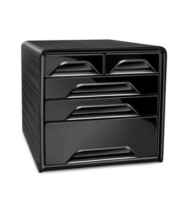 MODULO CEP ESTANDAR 5 CAJONES MIX NEGRO