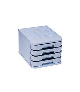 MODULO FAIBO 4 CAJONES AZUL PASTEL