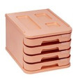 MODULO FAIBO 4 CAJONES NARANJA PASTEL
