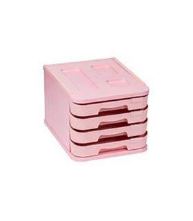 MODULO FAIBO 4 CAJONES ROSA PASTEL