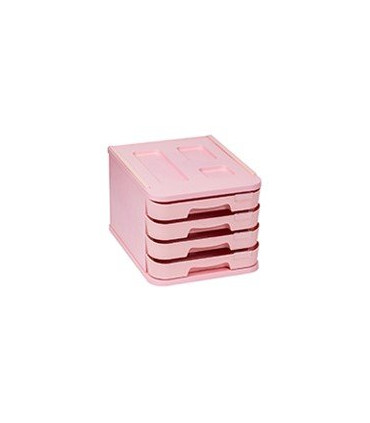 MODULO FAIBO 4 CAJONES ROSA PASTEL