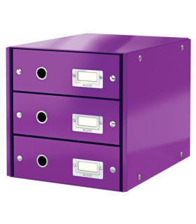 MODULO 3 CAJONES LEITZ  VIOLETA