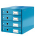 MODULO 4 CAJONES LEITZ AZUL