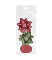 MOÑAS/COCAS  10 mm CHIC ROJO+RAFIA