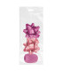 MOÑAS/COCAS  10 mm CHIC ROSA+RAFIA
