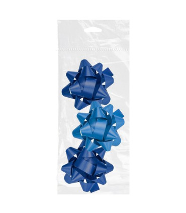 MOÑAS/COCAS  19 mm CHIC AZUL P/3