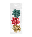 MOÑAS/COCAS  19 mm CHIC ROJO/ORO/VER P/3