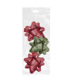 MOÑAS/COCAS  19 mm CHIC ROJO/VERDE P/3