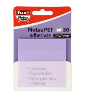NOTAS ADHESIVAS FIXO 50h 75x75 TRAS.LAVA