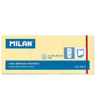 NOTAS ADHESIVAS MILAN 3x100h 50x38