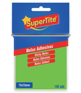 TACO NOTAS SUPERTITE 75x75 NEON 100 uds