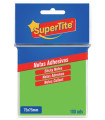 TACO NOTAS SUPERTITE 75x75 NEON 100 uds