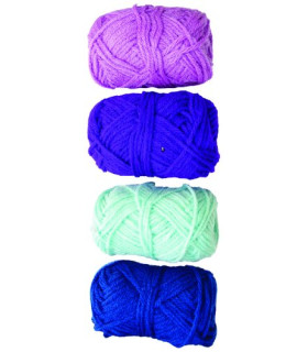 OVILLOS LANA NIEF.28gr.TONOS AZULES P/4