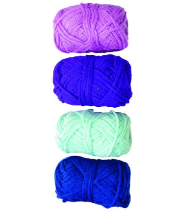 OVILLOS LANA NIEF.28gr.TONOS AZULES P/4