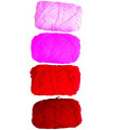 OVILLOS LANA NIEF.28gr.TONOS ROJOS P/4