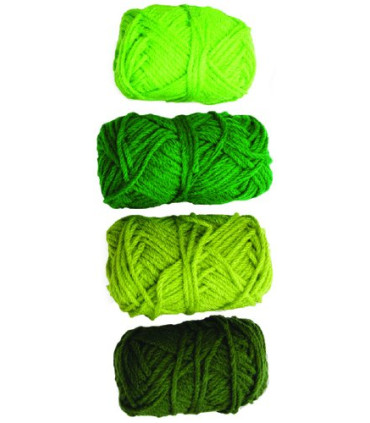 OVILLOS LANA NIEF.28gr.TONOS VERDES P/4