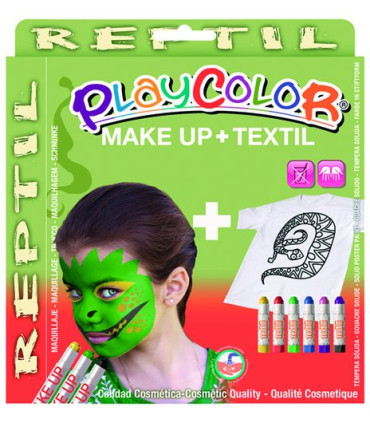 PACK PLAYCOLOR MAQUILL.+TEXTIL REPTIL