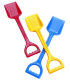 PALA REFORZADA COLORES SURT. 40 CM